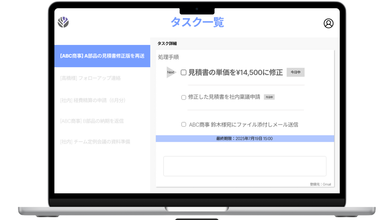 タスク一覧